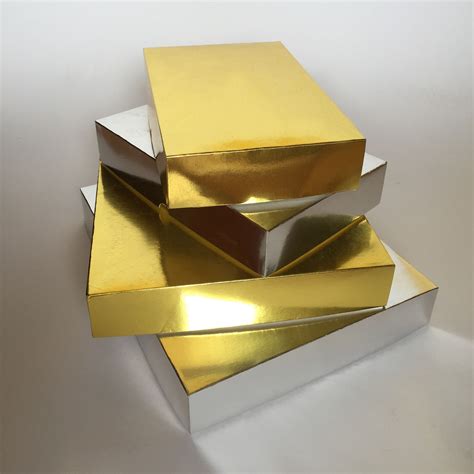 gold metalized boxes|Metalized Boxes .